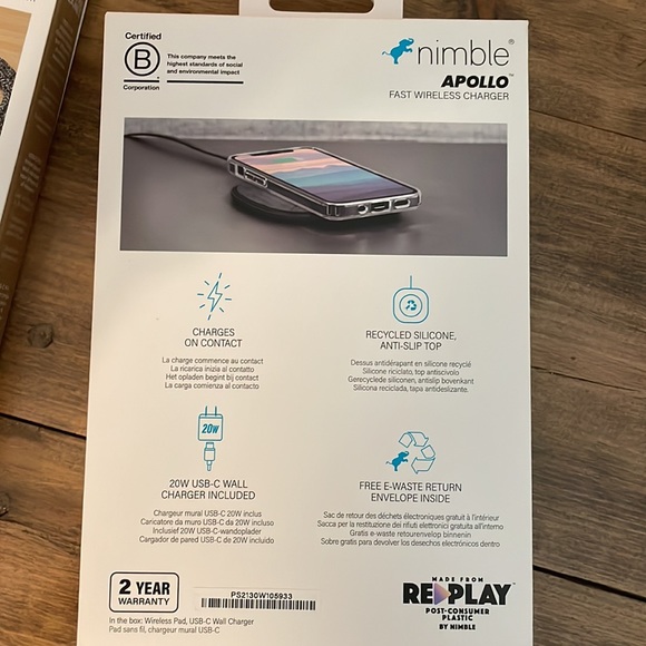 Nimble Powerknit charge cable and Apollo wireless charging bundle - Picture 5 of 5